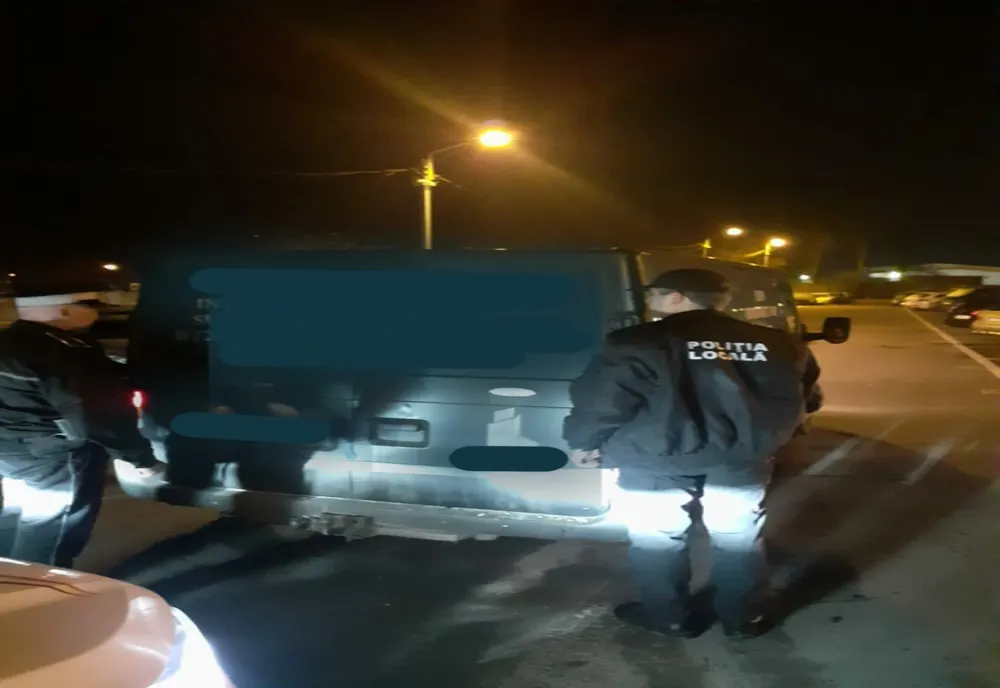 Autoutilitară confiscată de polițiștii locali constănțeni