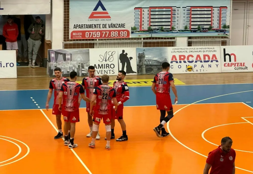 CSM Arcada Galați n-a avut emoții decât în setul doi al meciului cu CSM Constanța, câștigat în final cu 3-0