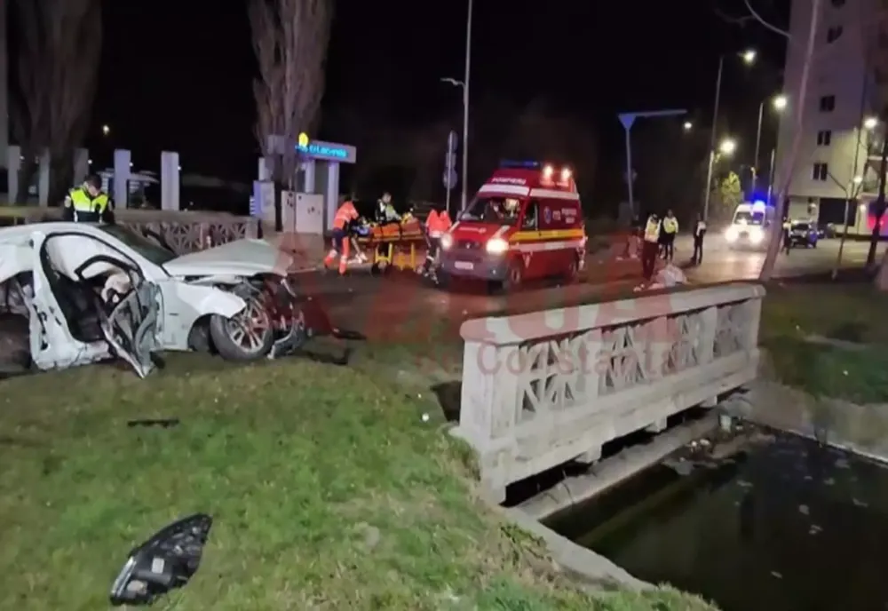 ACCIDENT RUTIER GRAV ÎN CONSTANȚA. UN TÂNĂR A MURIT ȘI ALȚI PATRU, RĂNIȚI GRAV