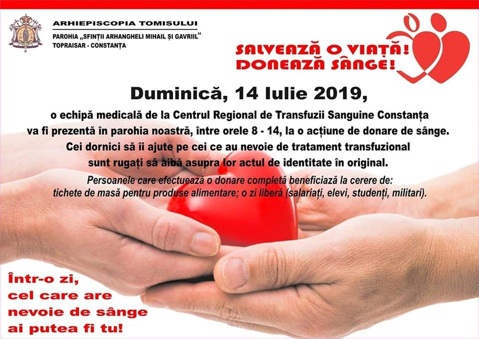 Donare de sange Topraisar