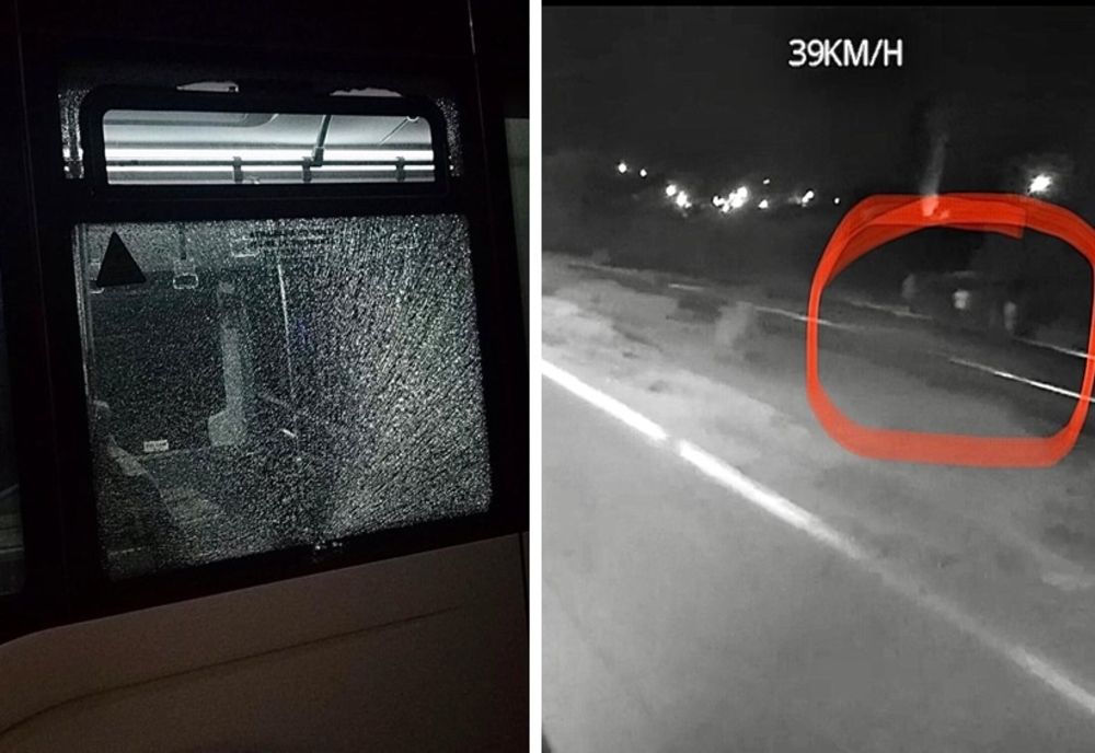 Autobuz atacat cu pietre de teribiliști