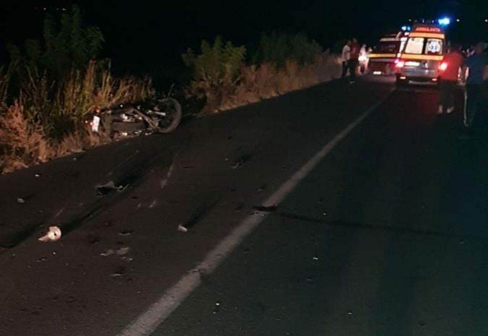 FOTO| Accident mortal. Un motociclist a intrat într-o turmă de capre