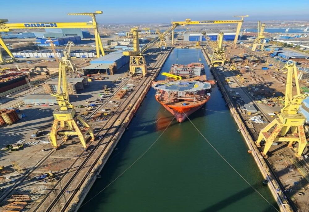 Cinci nave au fost lansate la apă la Șantierul Naval Damen Mangalia