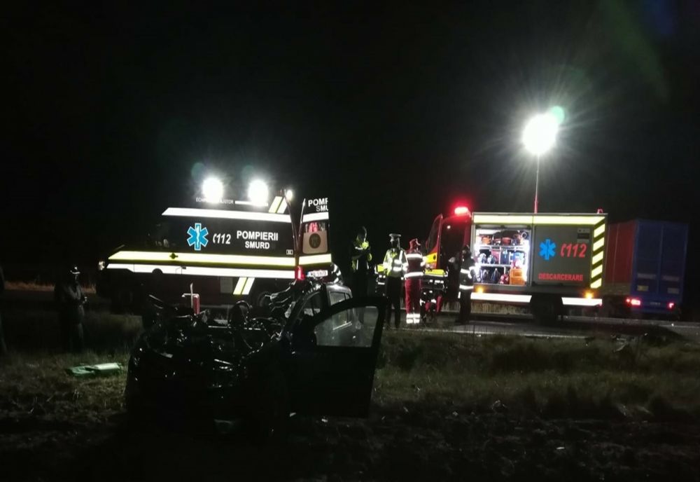 FOTO| Accident teribil pe o șosea din Constanța, un mort și un rănit grav
