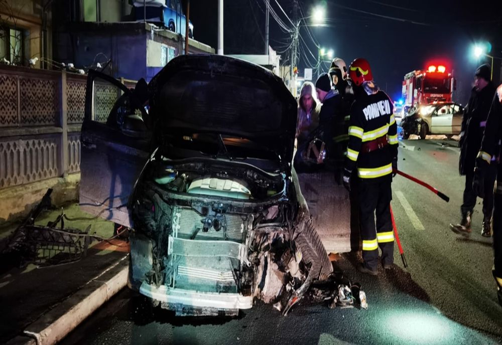 FOTO| Accident la intrarea în Murfatlar