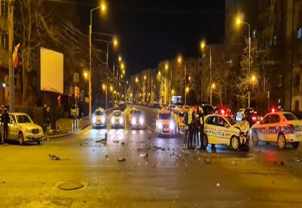Polițist accidentat în misiune