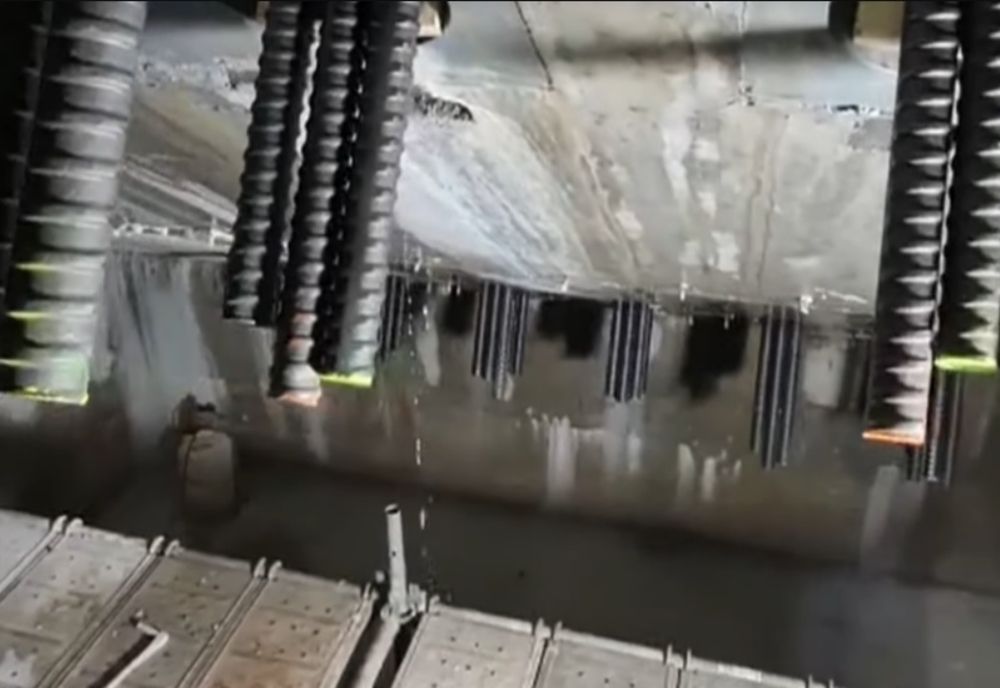 Infiltrații la blocuriler de ancoraj ale Podului suspendat peste Dunăre