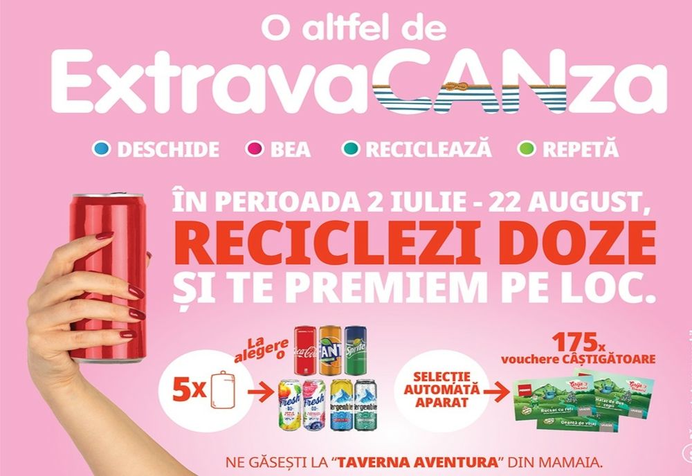 ExtravaCANza - Campanie de colectare a dozelor din aluminiu în Mamaia