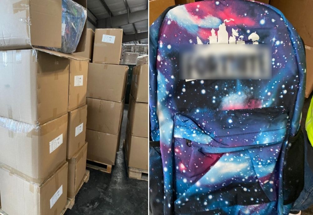 O mie de rucsacuri contrafăcute, depistate în Portul Constanța 