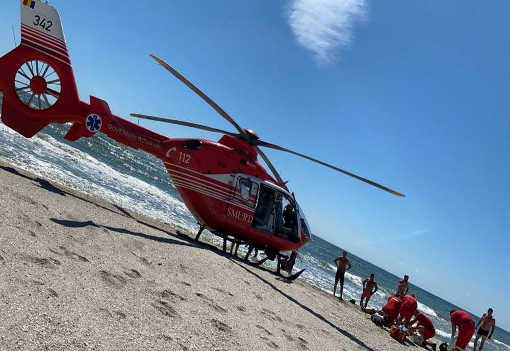  Turist rănit la coloană la Costinești. Intervine elicopterul SMURD