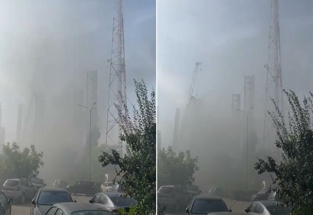 Incendiu violent la o platformă petrolieră din Portul Constanța