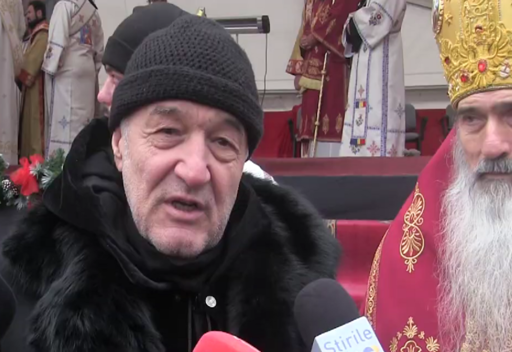 Gigi Becali, în pelerinaj la Peștera Sfântului Andrei