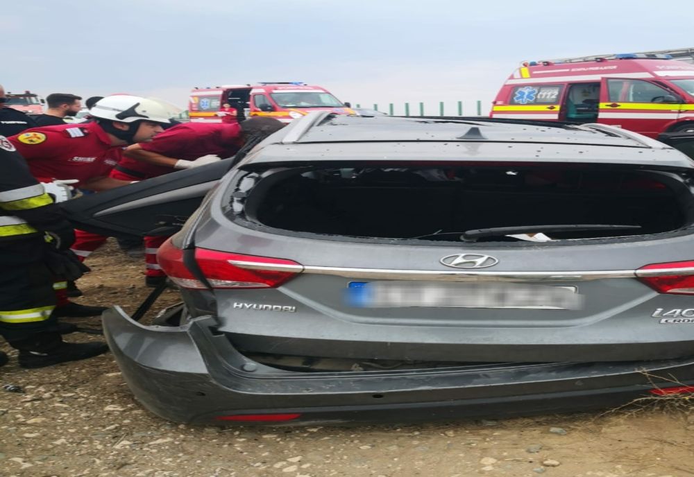 VIDEO Accident teribil pe Autostrada A4 pe drumul spre mare. Intervine elicopterul SMURD