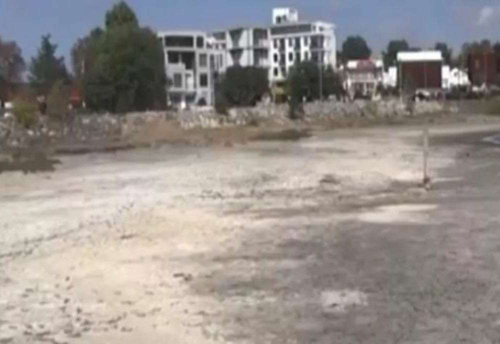 Lacul Techirghiol a secat din cauza arșiței - Imagini șocante