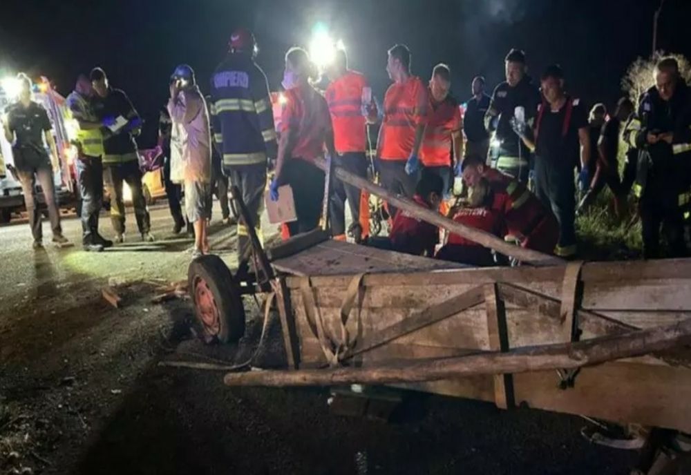 Accident tragic în județul Contanța. Un bărbat de 55 de ani a murit în urma impactului dintre o mașină și o căruță