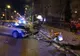FOTO VIDEO| Alcoolul face victime! Un tânăr a făcut praf o mașină urcându-se beat la volan