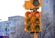 Semafoare în formă de inimioară, de Valentine’s Day, pe bulevardul Tomis din Constanța