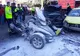 FOTO VIDEO| Dezastru pe străzile din Constanța. Accident rutier grav, un motor a luat foc