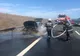 FOTO|Mașină făcută scrum pe Autostrada București - Constanța