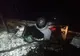 FOTO| Șofer mort după ce s-a răsturnat cu mașina
