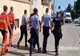 VIDEO Scandal lângă Arhiepiscopia Tomisului. Un călugăr a fost încătușat de polițiști