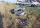 FOTO  Mașină răsturnată. Patru victime, dintre care una inconștientă