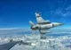 Aeronave F-16 Fighting Falcon de la  Baza 86 Aeriană Borcea, au escortat aeronava  care transporta delegaţia NATO la Bucureşti
