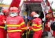 Accident pe podul IPMC . Autoturism intrat în parapet