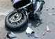 S-a înfipt cu motocicleta direct în gard