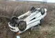 Mașină răsturnată pe DN2A. Au fost transportați de urgență la spital